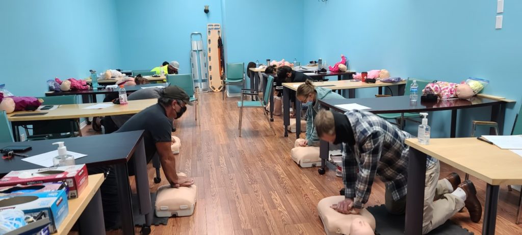 Class in session at Barrie First Aid & CPR Training